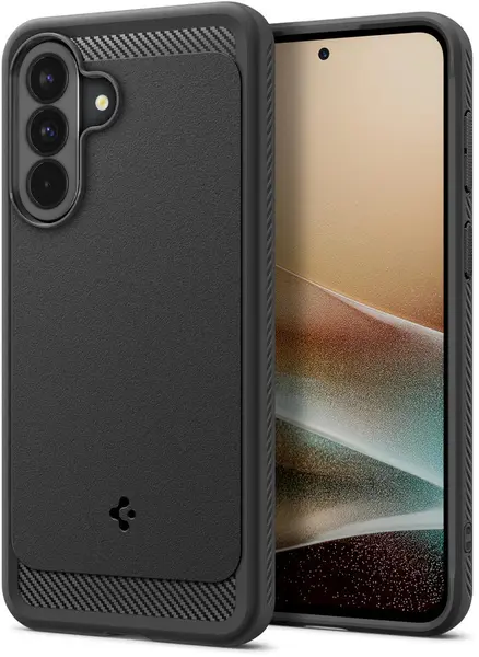 Husă Spigen – Rugged Armor, Galaxy A37 5G, negru