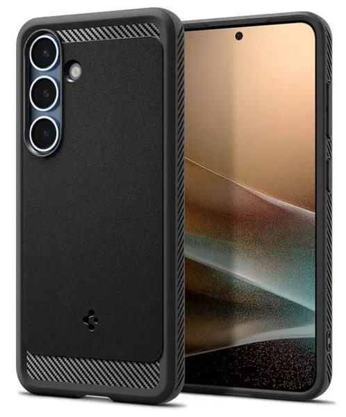 Husă Spigen - Rugged Armor, Galaxy S25, MagSafe, negru