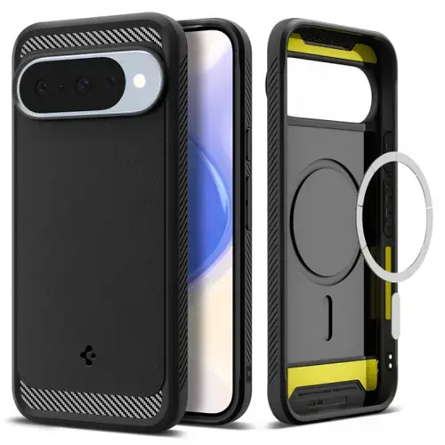 Husa Spigen Rugged Armor MagSafe pentru Google Pixel 10 Pro / 10, Neagra