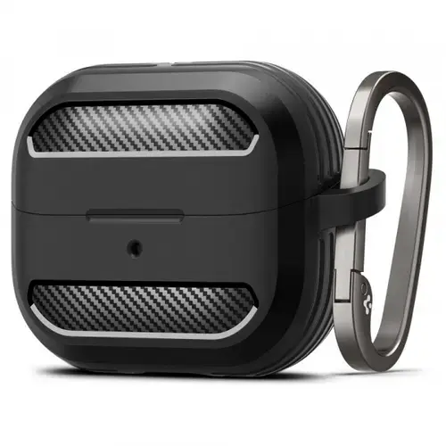 Husa Spigen Rugged Armor pentru Samsung Galaxy Buds3 FE / Buds3 Pro / Buds3, Neagra