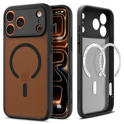 Husa Spigen Ultra Hybrid MagSafe pentru Apple iPhone 17 Pro Max, Neagra