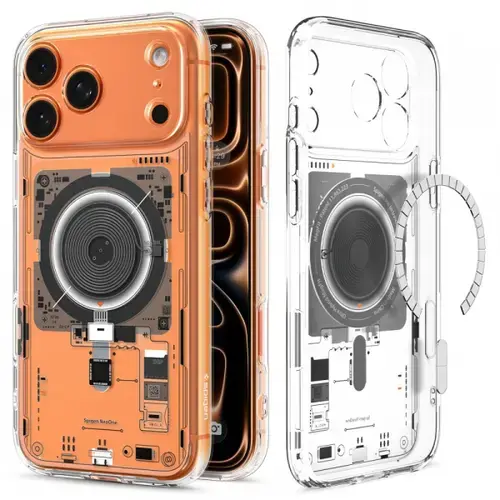 Husa Spigen Ultra Hybrid Neo One MagSafe pentru Apple iPhone 17 Pro Max, Transparent