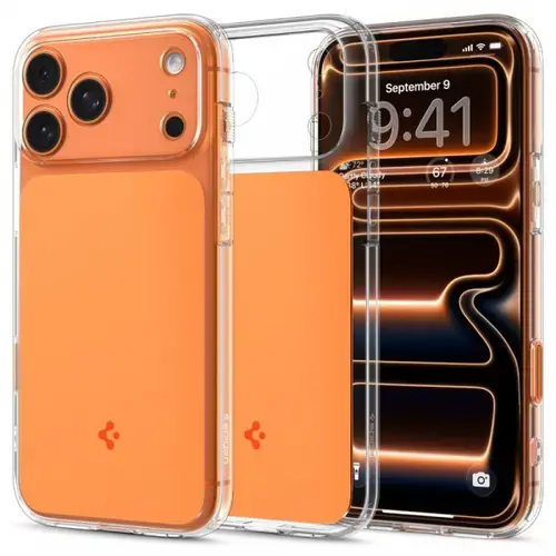 Husa Spigen Ultra Hybrid T, MagSafe pentru Apple iPhone 17 Pro Max, Portocaliu