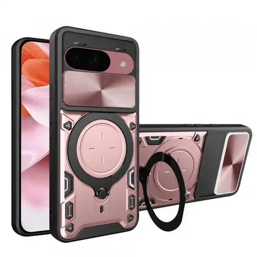 Husa Techsuit CamGuard Pro pentru Google Pixel 9 / 9 Pro, Roz/Auriu