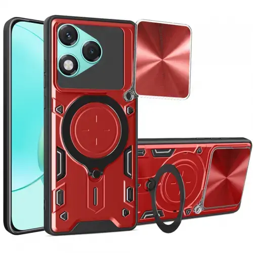 Husa Techsuit CamGuard Pro pentru Honor 400 Lite, Rosie