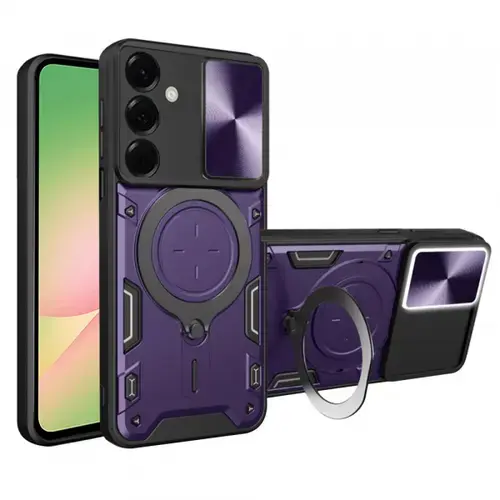 Husa Techsuit CamGuard Pro pentru Samsung Galaxy A56 A566 (Mov/Negru)