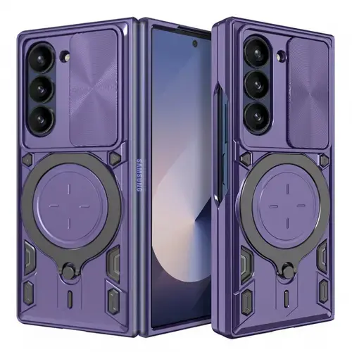 Husa Techsuit CamGuard Pro pentru Samsung Galaxy Z Fold6 F956 (Mov/Negru)