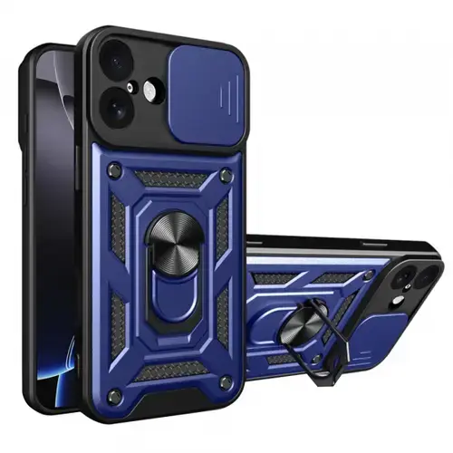 Husa Techsuit CamShield pentru Apple iPhone 17, Albastru
