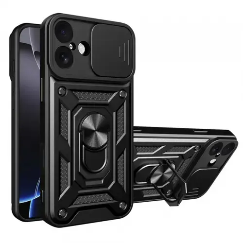 Husa Techsuit CamShield pentru Apple iPhone 17, Neagra