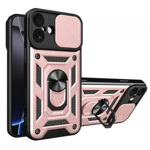 Husa Techsuit CamShield pentru Apple iPhone 17, Roz