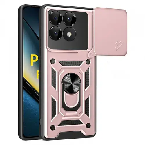 Husa Techsuit CamShield pentru Poco F6 Pro, Roz