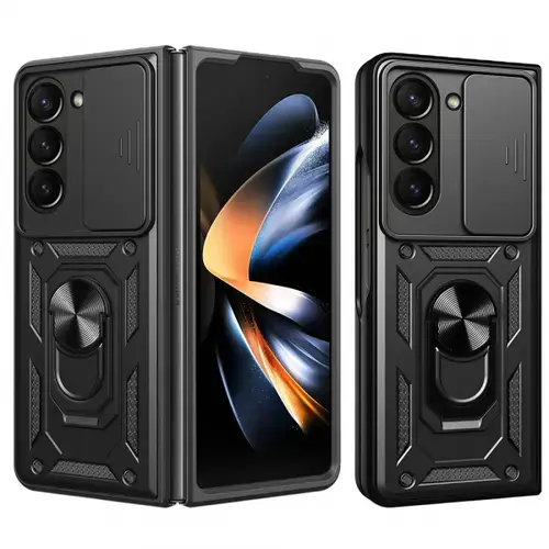 Husa Techsuit CamShield pentru Samsung Galaxy Z Fold 5, F946 (Negru)