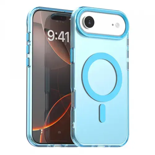 Husa Techsuit CandyCase MagSafe pentru Apple iPhone Air, Albastra