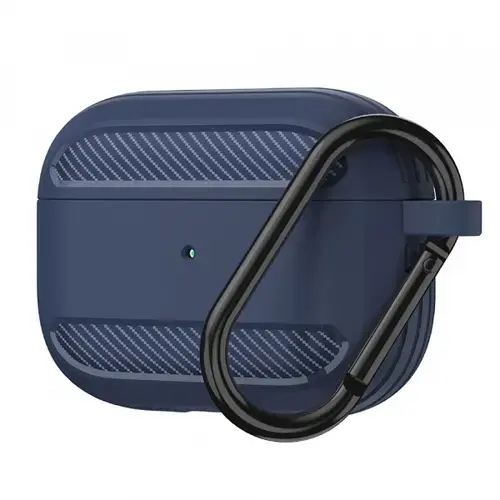 Husa Techsuit Carbon pentru Apple AirPods 3 (Albastru)