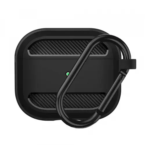 Husa Techsuit Carbon pentru Apple AirPods 3 (Negru)