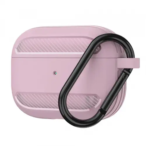 Husa Techsuit Carbon pentru Apple AirPods 3 (Roz)