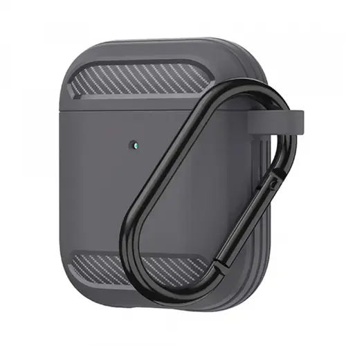 Husa Techsuit Carbon pentru Apple AirPods Gen 2 / Gen 1 (Gri)