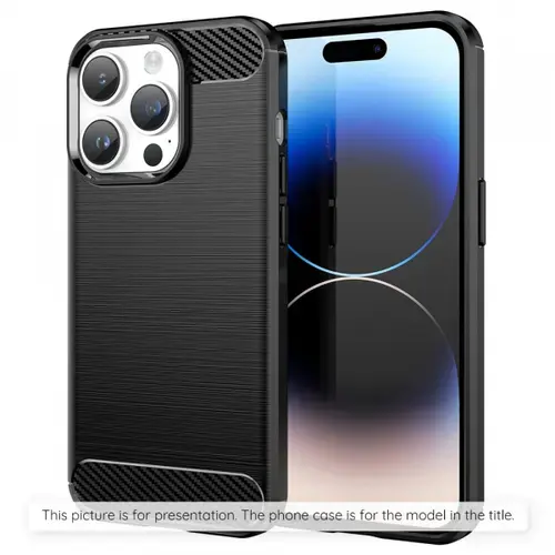 Husa Techsuit Carbon pentru Apple iPhone Air, Neagra