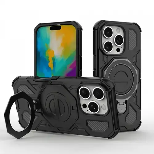 Husa Techsuit Carbon Shield Pro pentru Motorola Edge 60 Fusion / Edge 60, Neagra