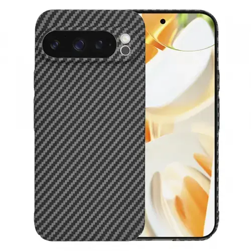 Husa Techsuit Carbonite FiberShell pentru Google Pixel 9 Pro, Neagra