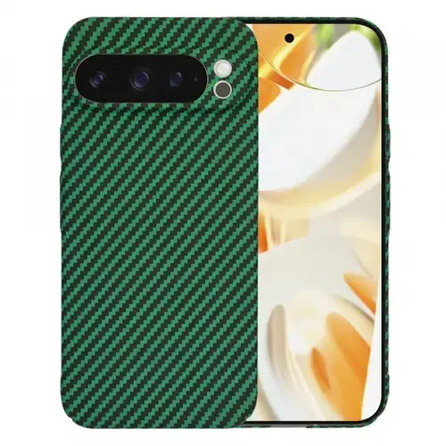 Husa Techsuit Carbonite FiberShell pentru Google Pixel 9 Pro, Verde