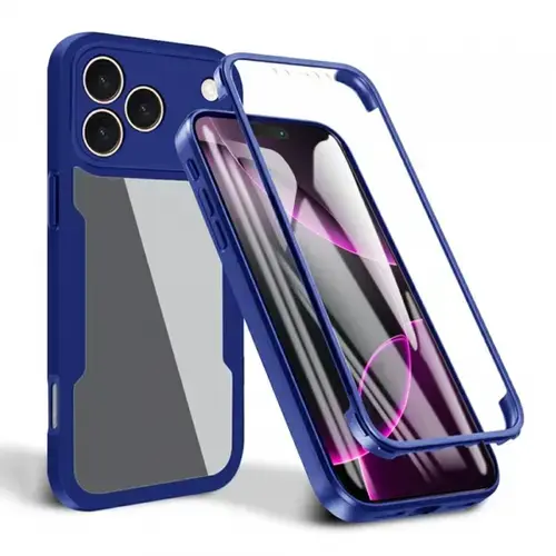 Husa Techsuit ColorVerse 360 pentru Apple iPhone 17 Pro Max, Albastra