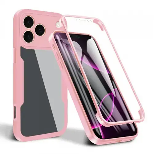 Husa Techsuit ColorVerse 360 pentru Apple iPhone 17 Pro, Roz
