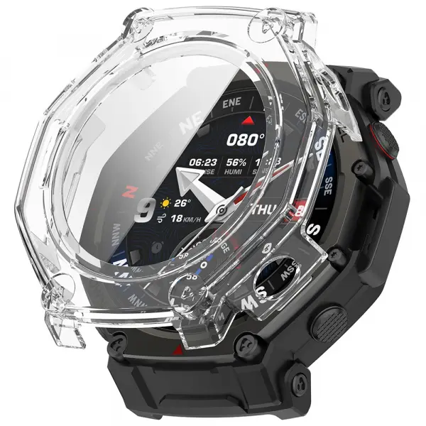 Husa Techsuit Defense360 Pro pentru Amazfit T-Rex 3 Pro 48mm, Transparenta