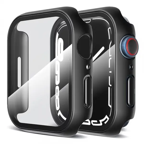 Husa Techsuit Defense360 Pro pentru Apple Watch 7 41mm Series, Neagra