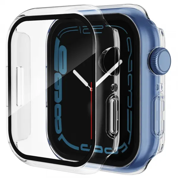 Husa Techsuit Defense360 Pro pentru Apple Watch 7 45mm Series, Transparenta