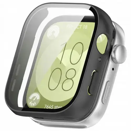 Husa Techsuit Defense360 Pro pentru Huawei Watch Fit 3, Neagra