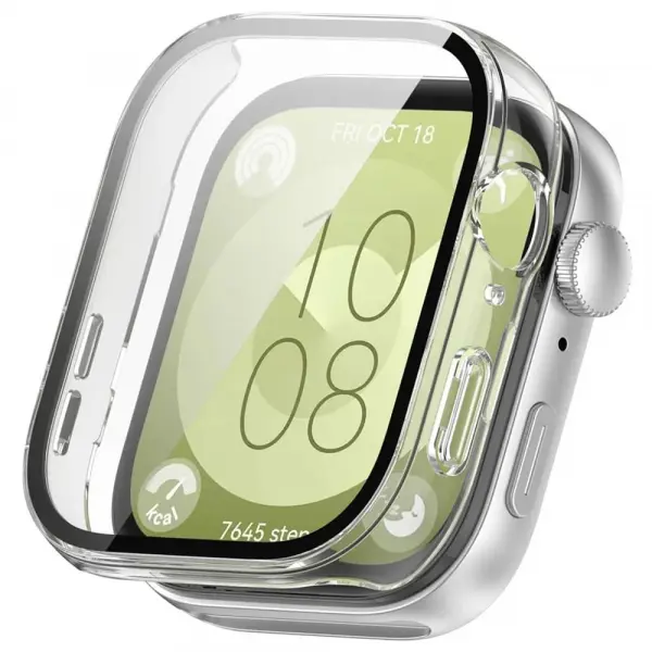 Husa Techsuit Defense360 Pro pentru Huawei Watch Fit 3, Transparenta
