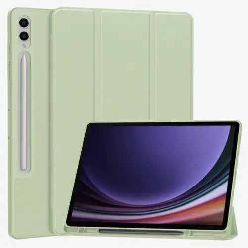 Husa Techsuit Flex Trifold pentru Samsung Galaxy Tab S10+ / Tab S9 FE+ / Tab S9+ (Verde)
