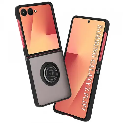 Husa Techsuit Glinth pentru Samsung Galaxy Z Flip7 F766, Neagra