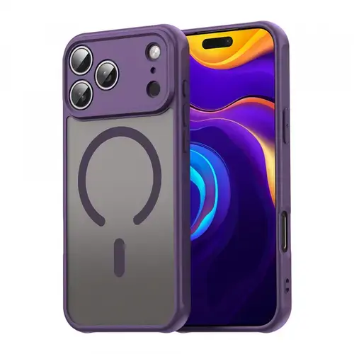 Husa Techsuit HaloFrost II MagSafe pentru Apple iPhone 17 Pro Max, Mov