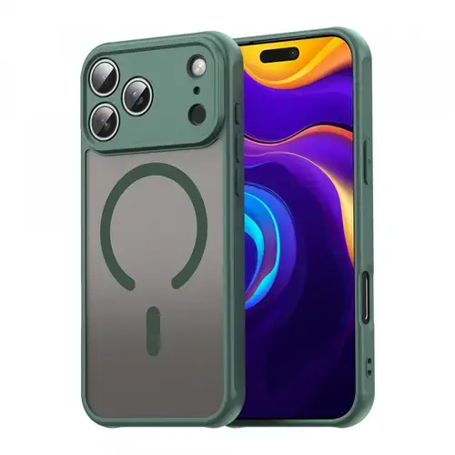 Husa Techsuit HaloFrost II MagSafe pentru Apple iPhone 17 Pro Max, Verde