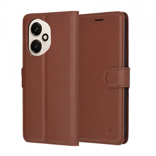 Husa Techsuit Leather Folio pentru Honor 400, Maro