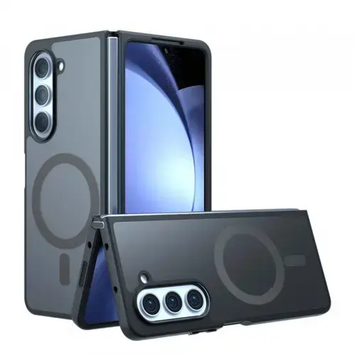 Husa Techsuit PureFrost MagSafe pentru Samsung Galaxy Z Fold6 F956, Neagra