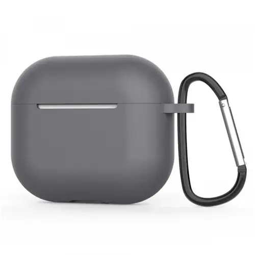 Husa Techsuit Silicone Case pentru Apple AirPods 4 (Gri)