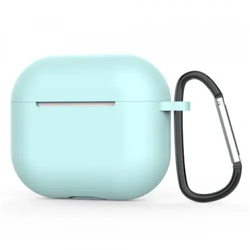 Husa Techsuit Silicone Case pentru Apple AirPods 4 (Turcoaz Deschis)