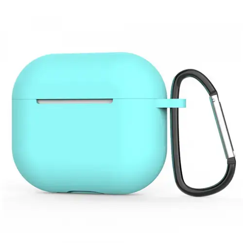 Husa Techsuit Silicone Case pentru Apple AirPods 4 (Turcoaz Inchis)