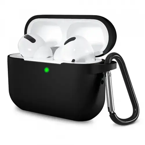 Husa Techsuit Silicone Case pentru Apple AirPods Pro Series (Negru)