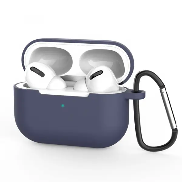 Husa Techsuit Silicone pentru Apple AirPods Pro 3, Bleumarin