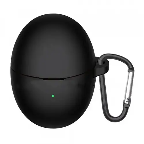 Husa Techsuit Silicone pentru Huawei FreeBuds 6, Neagra