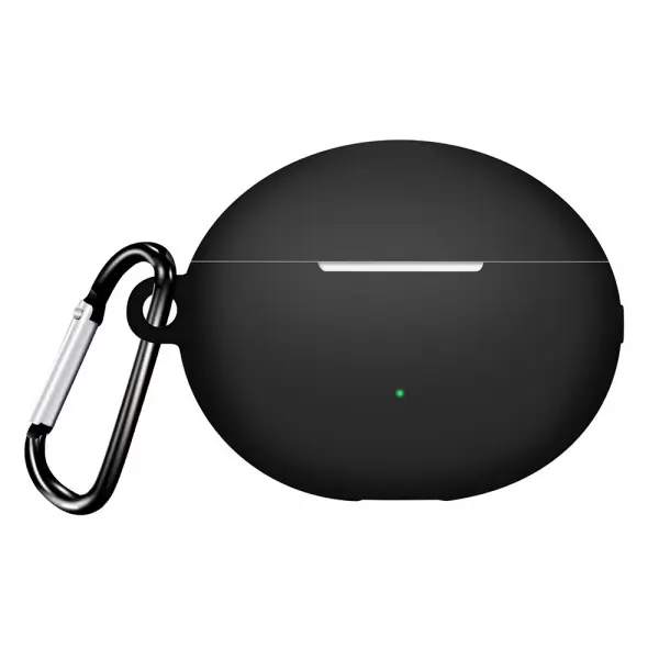 Husa Techsuit Silicone pentru Huawei FreeBuds 6i, Neagra