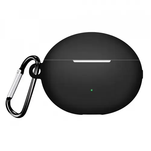 Husa Techsuit Silicone pentru Huawei FreeBuds 6i, Neagra
