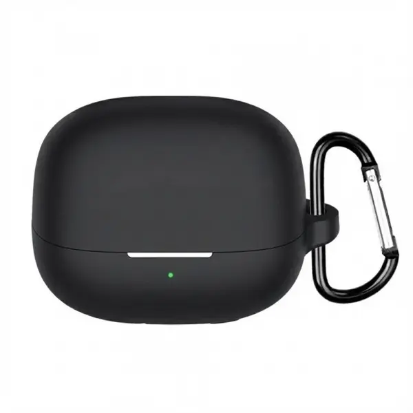 Husa Techsuit Silicone pentru Xiaomi Buds 5 Pro, Neagra