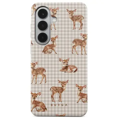 Husa telefon Burga Dual Layer Magnetic Bambi pentru Samsung Galaxy S26 (Maro)