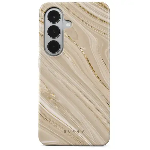 Husa telefon Burga Dual Layer Magnetic Full Glam pentru Samsung Galaxy S26 (Bej)