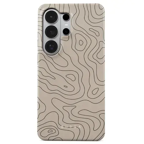 Husa telefon Burga Dual Layer Magnetic Wild Terrain pentru Samsung Galaxy S26 Ultra (Bej/Negru)